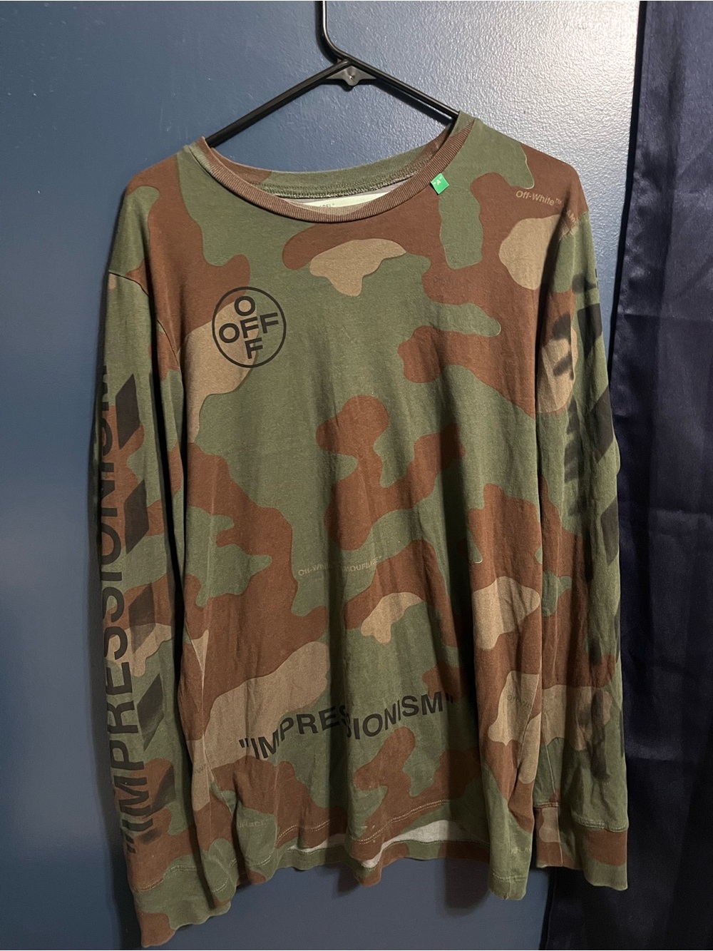 Off-White Camouflage Long Sleeve T-Shirt